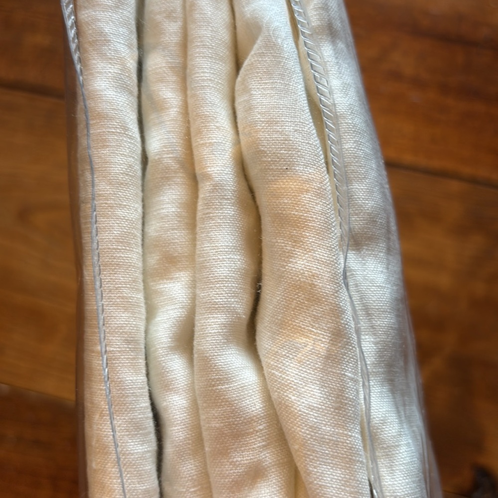 NWT Pottery Barn 3-in-1 Belgian flax Linen drape sheer Curtain 50” x 96” - Picture 3 of 4